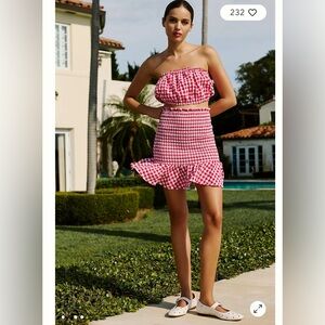 Anthropologie MABLE Gingham Smocked